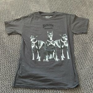 Death Row Records T-Shirt - Mens Size Medium- Dark grey / black